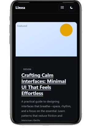 Mobile-friendly landing page template with modern UI and responsive design