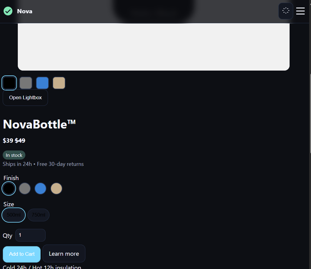 Html template