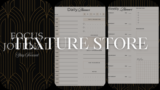 Digital planner PDF with daily, weekly, monthly pages, habit tracker, notes, and to-do lists, designed for productivity and organization